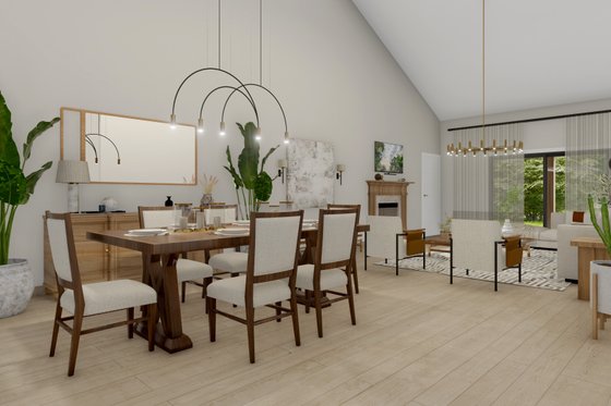 Interior - Dining Room for Barndominium House Plan #1064-304 - 3 bed, 2.5 bath