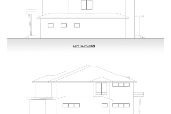 Exterior - Other Elevation 1 for Contemporary House Plan #1066-224 - 4 bed, 4.5 bath
