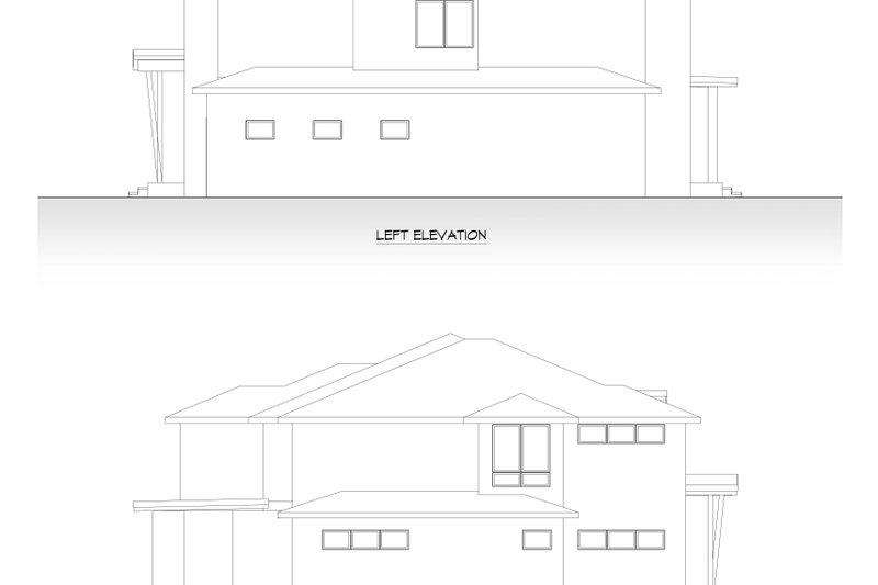 Dream House Plan - Exterior - Other Elevation 1 for Contemporary House Plan #1066-224 - 4 bed, 4.5 bath