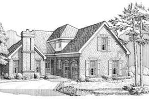 European Exterior - Front Elevation Plan #410-360