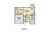 Craftsman Style House Plan - 3 Beds 2 Baths 1669 Sq/Ft Plan #1070-49 