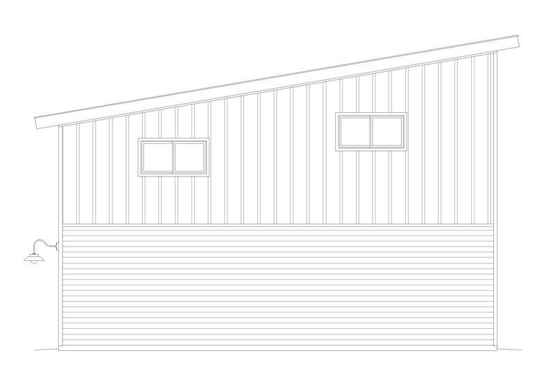 Architectural House Design - Exterior - Rear Elevation for Contemporary House Plan #932-72, 0 bath