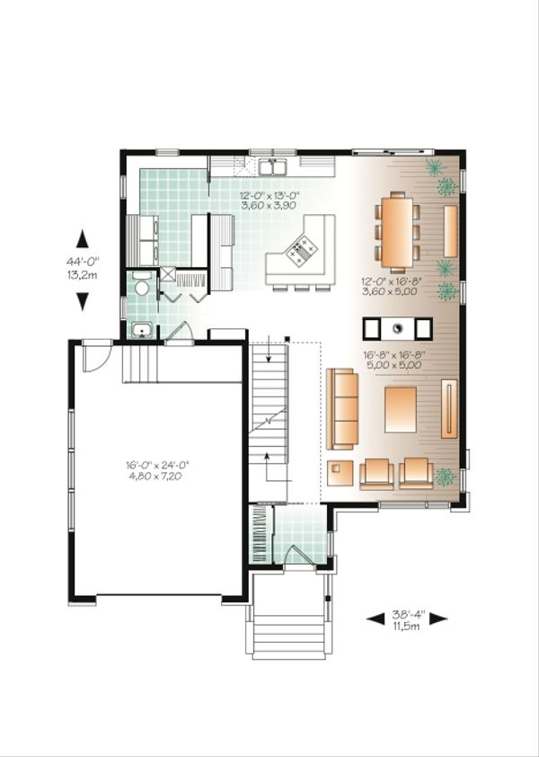 Modern Floor Plan - Main Floor Plan #23-2292