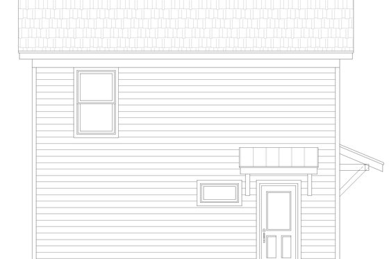 Exterior - Other Elevation for Southern House Plan #932-1119 - 2 bed, 1 bath