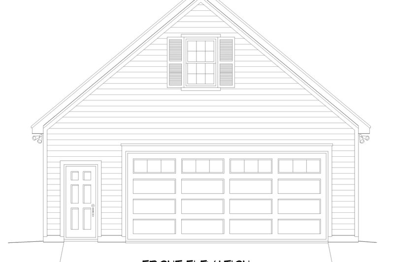 Architectural House Design - Exterior - Front Elevation 3 for Craftsman House Plan #932-1383, 0 bath