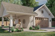 Traditional Style House Plan - 0 Beds 0 Baths 736 Sq/Ft Plan #455-37 
