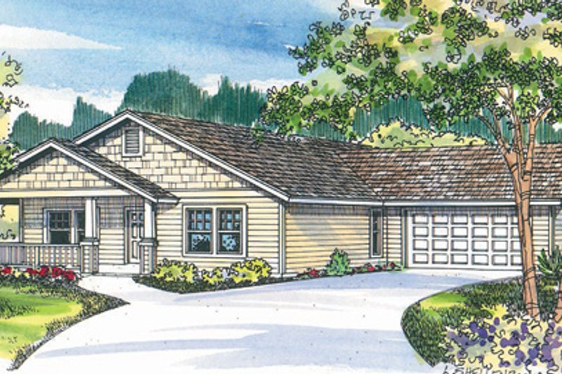 House Plan Design - Exterior - Front Elevation Plan #124-458