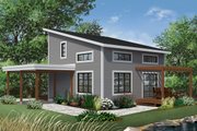 Contemporary Style House Plan - 2 Beds 2 Baths 1200 Sq/Ft Plan #23-2631 
