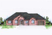 Ranch Style House Plan - 3 Beds 2.5 Baths 3456 Sq/Ft Plan #5-244 