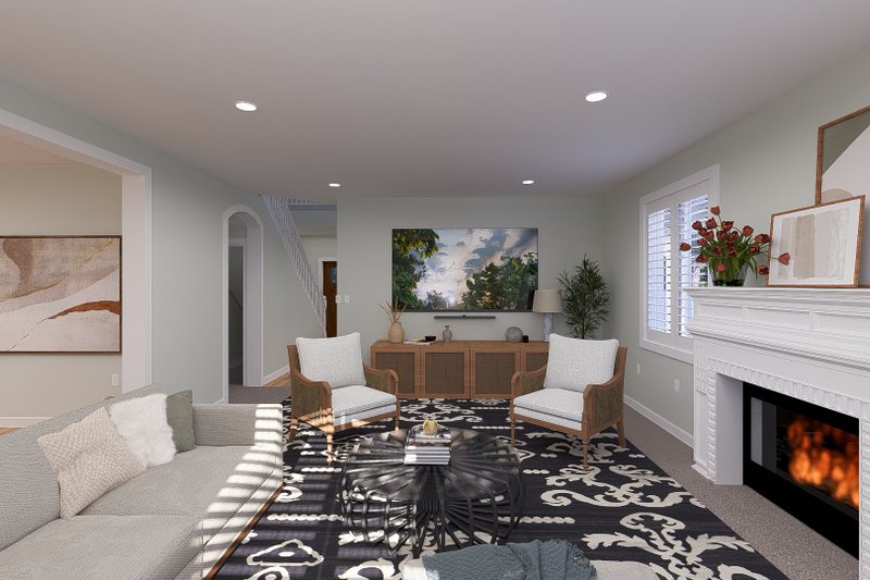 House Plan Design - Interior - Family Room 1 for Farmhouse House Plan #1060-250 - 3 bed, 2.5 bath