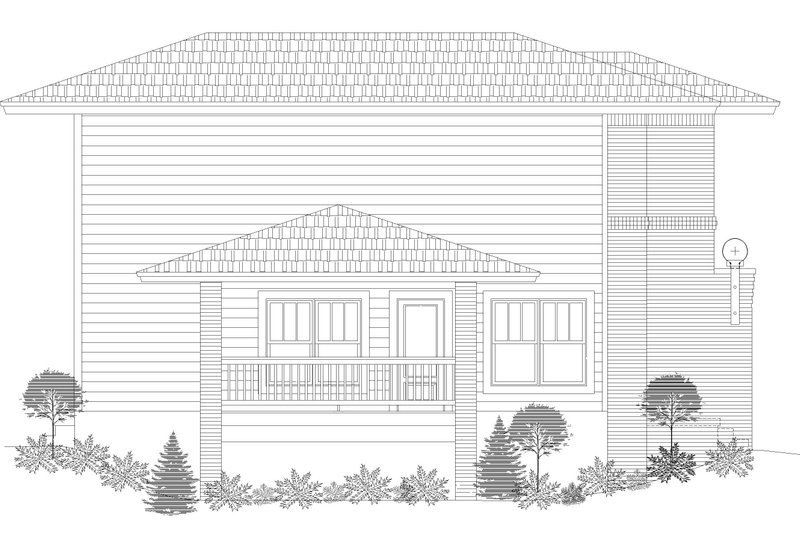 Home Plan - Exterior - Other Elevation for Contemporary House Plan #932-134 - 2 bed, 2.5 bath