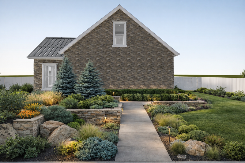 House Blueprint - Exterior - Rear Elevation for Traditional House Plan #1060-484, 1.5 bath