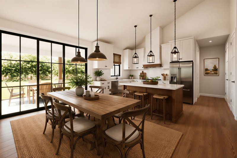 Home Plan - Interior - Dining Room for Farmhouse House Plan #48-1229 - 3 bed, 2 bath