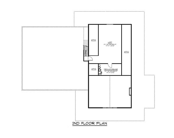 Country Floor Plan - Upper Floor Plan #1064-279