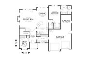 European Style House Plan - 4 Beds 2.5 Baths 2277 Sq/Ft Plan #48-535 