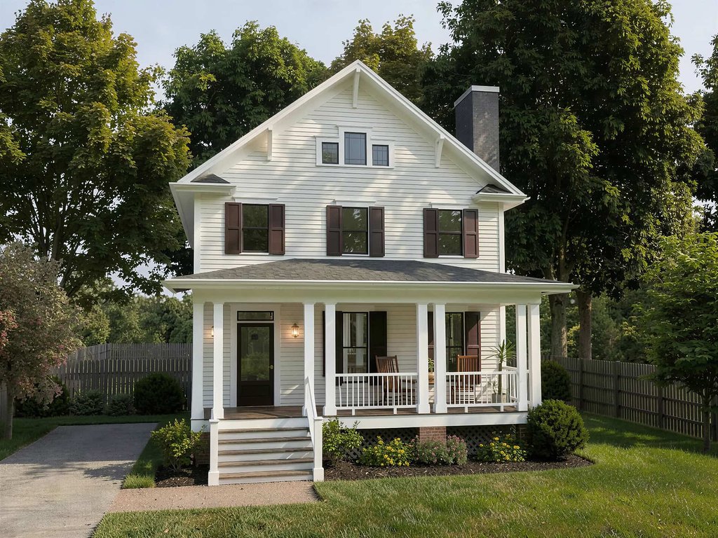 Exterior - Front Elevation 2 for Farmhouse House Plan #79-263 - 3 bed, 2.5 bath