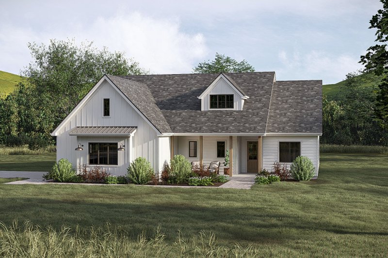 Home Plan - Exterior - Front Elevation 4 for Farmhouse House Plan #455-736 - 3 bed, 2.5 bath