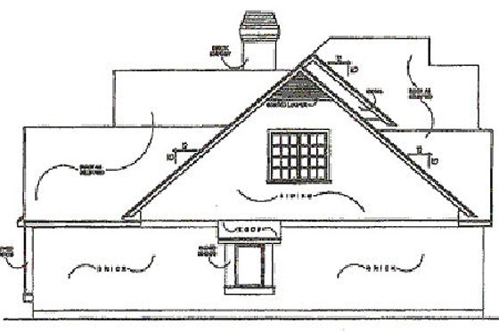 Exterior - Other Elevation 1 for Traditional House Plan #40-133 - 3 bed, 2.5 bath