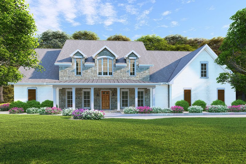 Architectural House Design - Farmhouse Exterior - Front Elevation Plan #923-102