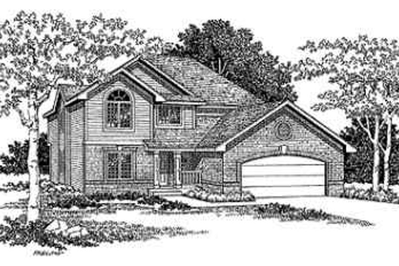 Dream House Plan - Traditional Exterior - Front Elevation Plan #70-361