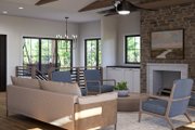 Beach Style House Plan - 1 Beds 2 Baths 1856 Sq/Ft Plan #455-594 