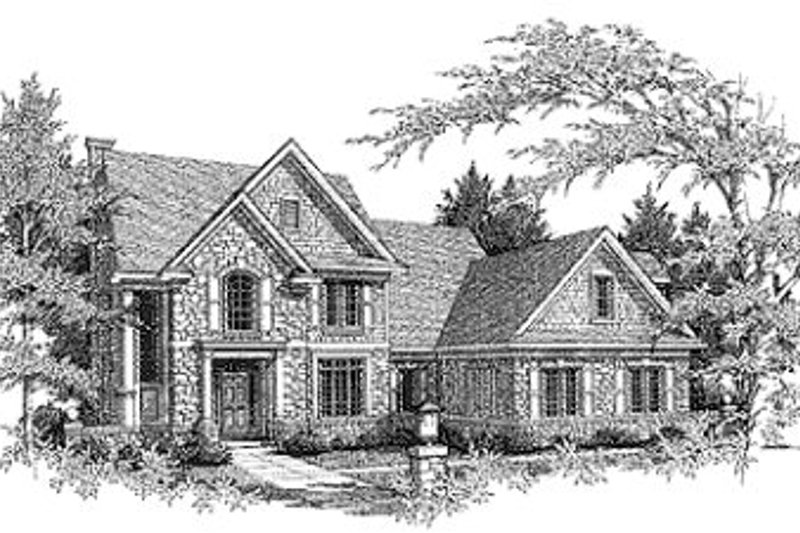 Architectural House Design - Traditional Exterior - Front Elevation Plan #70-440