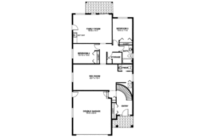 Floor Plan - Lower Floor for European House Plan #126-150 - 5 bed, 3.5 bath