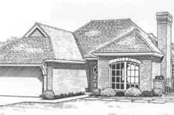 Exterior - Front Elevation for Traditional House Plan #310-483 - 3 bed, 2.5 bath