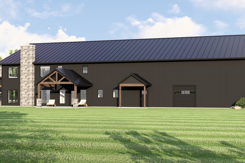 Home Plan - Exterior - Rear Elevation for Barndominium House Plan #1064-419 - 3 bed, 3 bath