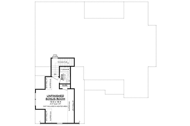 Dream House Plan - Floor Plan - Upper Floor for Farmhouse House Plan #430-393 - 4 bed, 2 bath