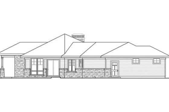 Exterior - Other Elevation 1 for Craftsman House Plan #124-830 - 2 bed, 2.5 bath