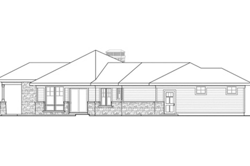 Home Plan - Exterior - Other Elevation 1 for Craftsman House Plan #124-830 - 2 bed, 2.5 bath