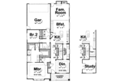 Bungalow Style House Plan - 4 Beds 3 Baths 2484 Sq/Ft Plan #20-1738 