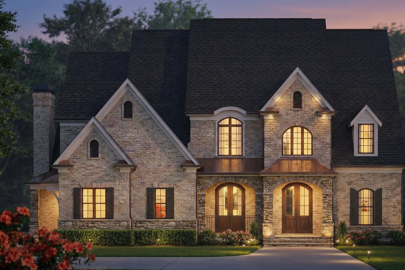 House Plan Design - Exterior - Front Elevation 5 for European House Plan #119-293 - 4 bed, 3.5 bath