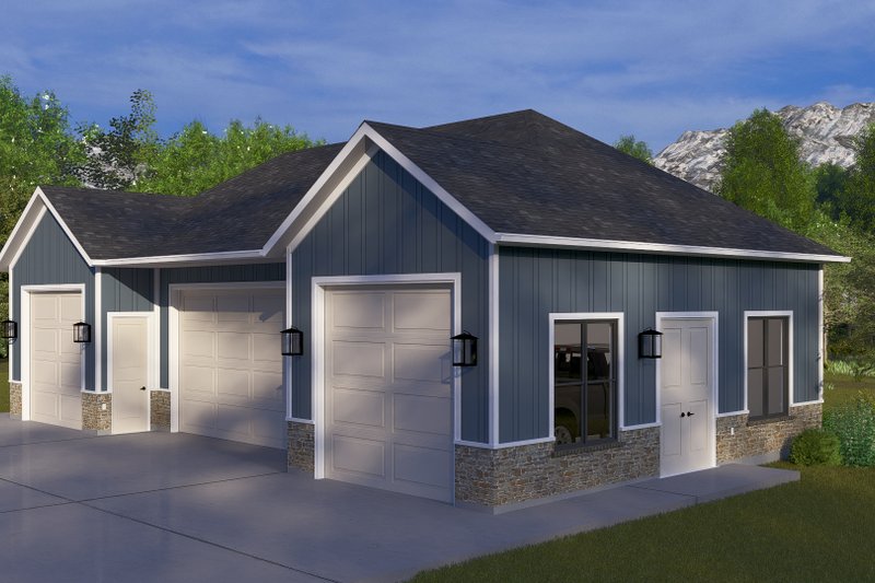 House Blueprint - Exterior - Front Elevation 9 for Traditional House Plan #1060-275, 0 bath