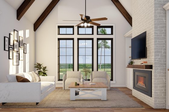 Interior - Family Room 2 for European House Plan #923-338 - 4 bed, 4 bath