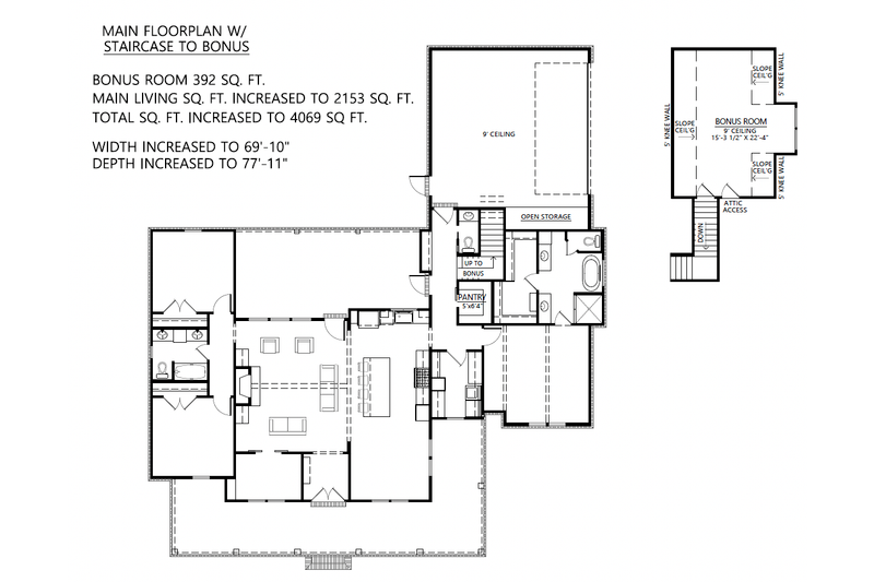 House Blueprint - Floor Plan - Other Floor for Farmhouse House Plan #1074-53 - 3 bed, 2.5 bath
