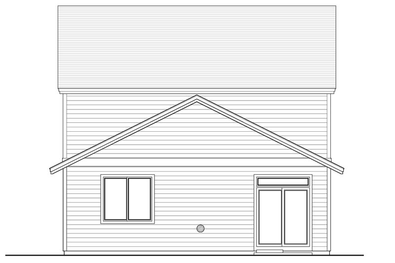 Dream House Plan - Exterior - Rear Elevation for Craftsman House Plan #53-586 - 4 bed, 2.5 bath