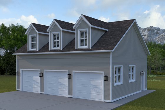 Exterior - Front Elevation 9 for Farmhouse House Plan #1060-392, 0 bath