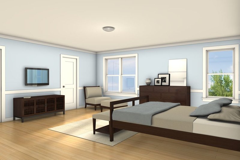 House Blueprint - Interior - Master Bedroom 2 for Farmhouse House Plan #497-63 - 3 bed, 2.5 bath