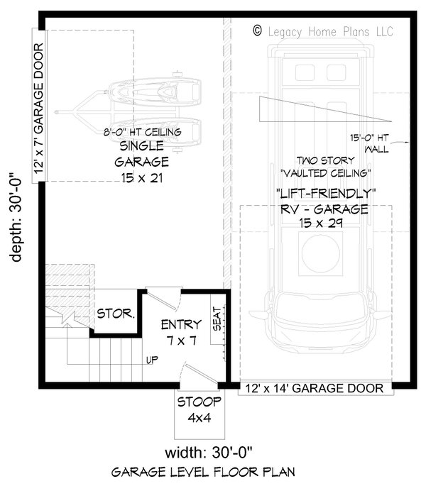 House Blueprint - Contemporary Floor Plan - Main Floor Plan #932-761
