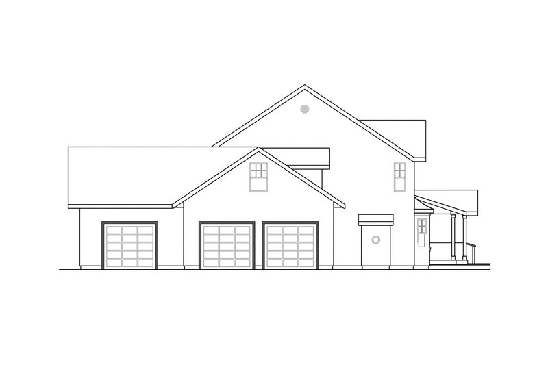 Home Plan - Exterior - Other Elevation for Craftsman House Plan #124-537 - 4 bed, 3 bath