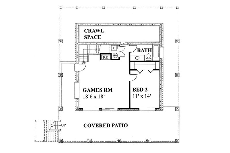 Home Plan - Floor Plan - Lower Floor for Barndominium House Plan #118-172 - 2 bed, 3 bath