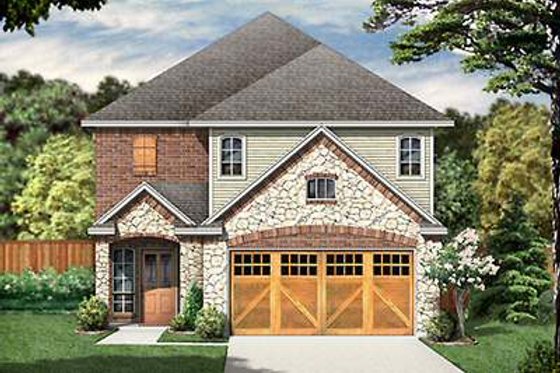 Exterior - Front Elevation for Cottage House Plan #84-271 - 3 bed, 2.5 bath