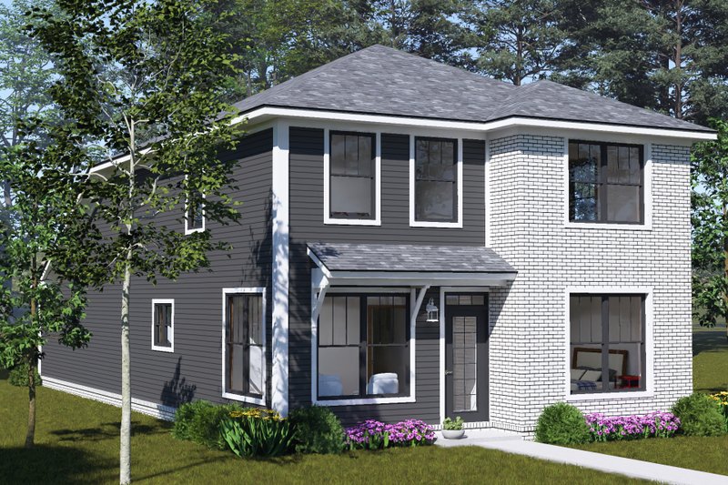House Blueprint - Exterior - Other Elevation 1 for Modern House Plan #513-2502 - 5 bed, 3 bath