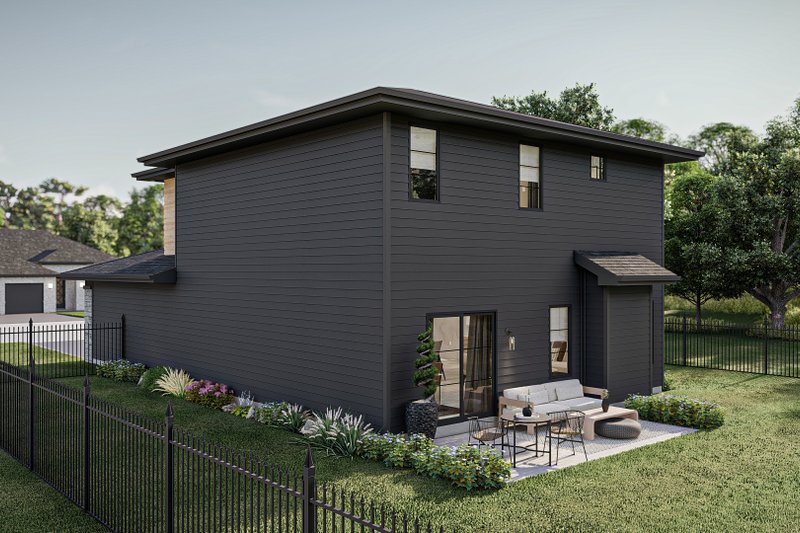 Home Plan - Exterior - Rear Elevation for Modern House Plan #455-530 - 3 bed, 2.5 bath