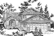 European Style House Plan - 3 Beds 2.5 Baths 1921 Sq/Ft Plan #18-233 