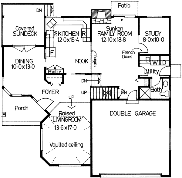 Dream House Plan - European Floor Plan - Main Floor Plan #126-115
