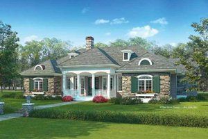 Ranch Exterior - Front Elevation Plan #930-245