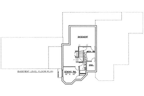 Floor Plan - Other Floor for Traditional House Plan #117-298 - 3 bed, 2 bath